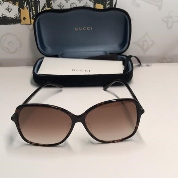Gucci GG0546SK 002 – Havana Brown Gradient | 60-14-145 | New Authentic” - Picture 8 of 13